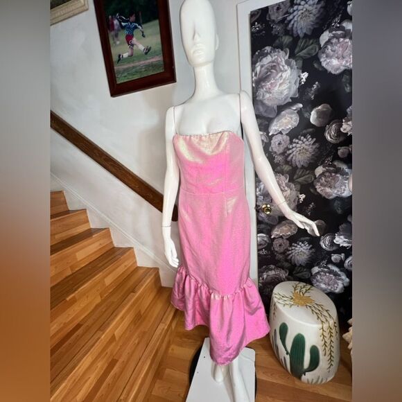 Gin & Jules Lexi Crystal Trim Midi Dress - Picture 6 of 14